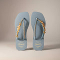 Havaianas Slim Blue – Seahorse & Starfish Jewelry Custom