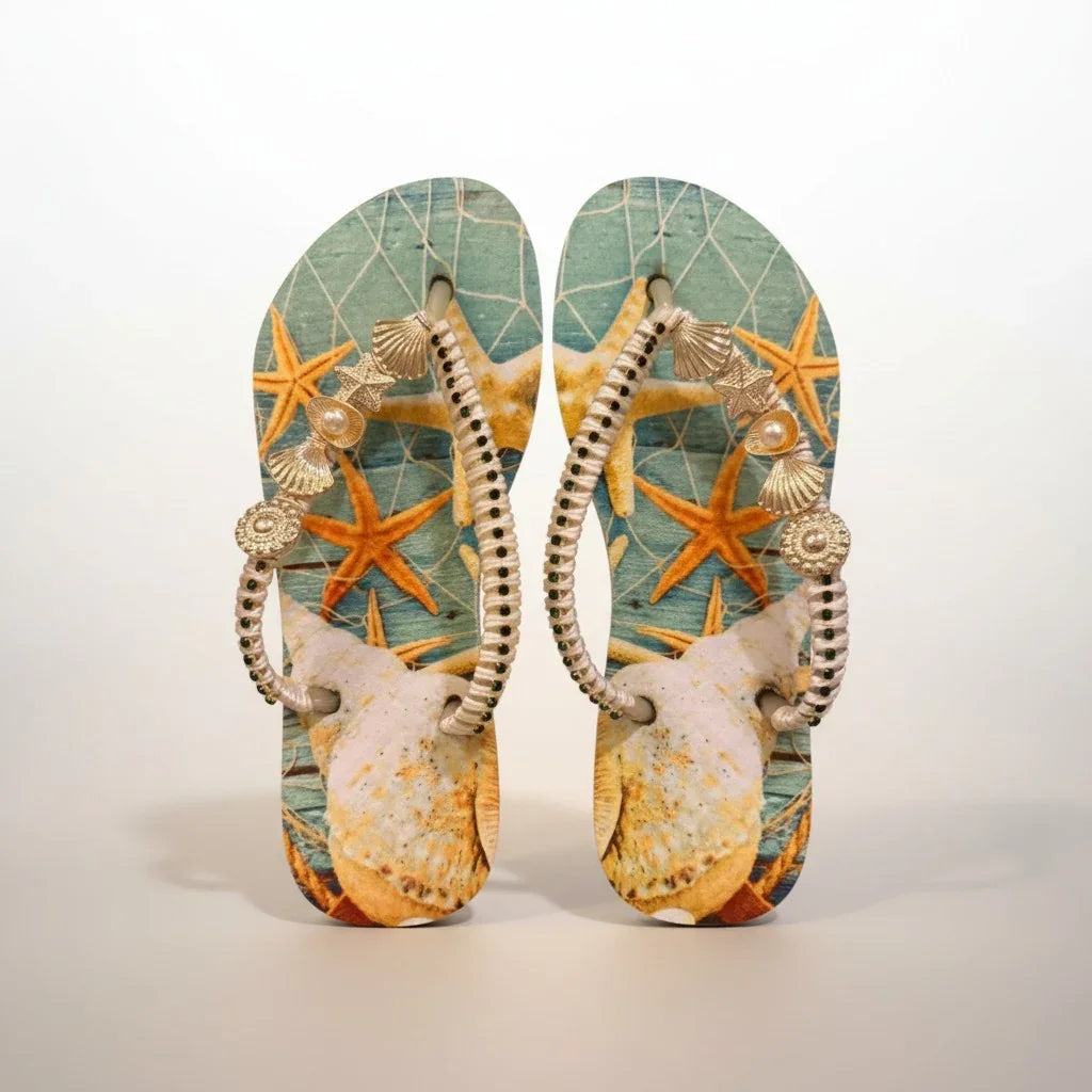Havaianas "Under the Sea" Print – Silver Seashell Jewelry Custom